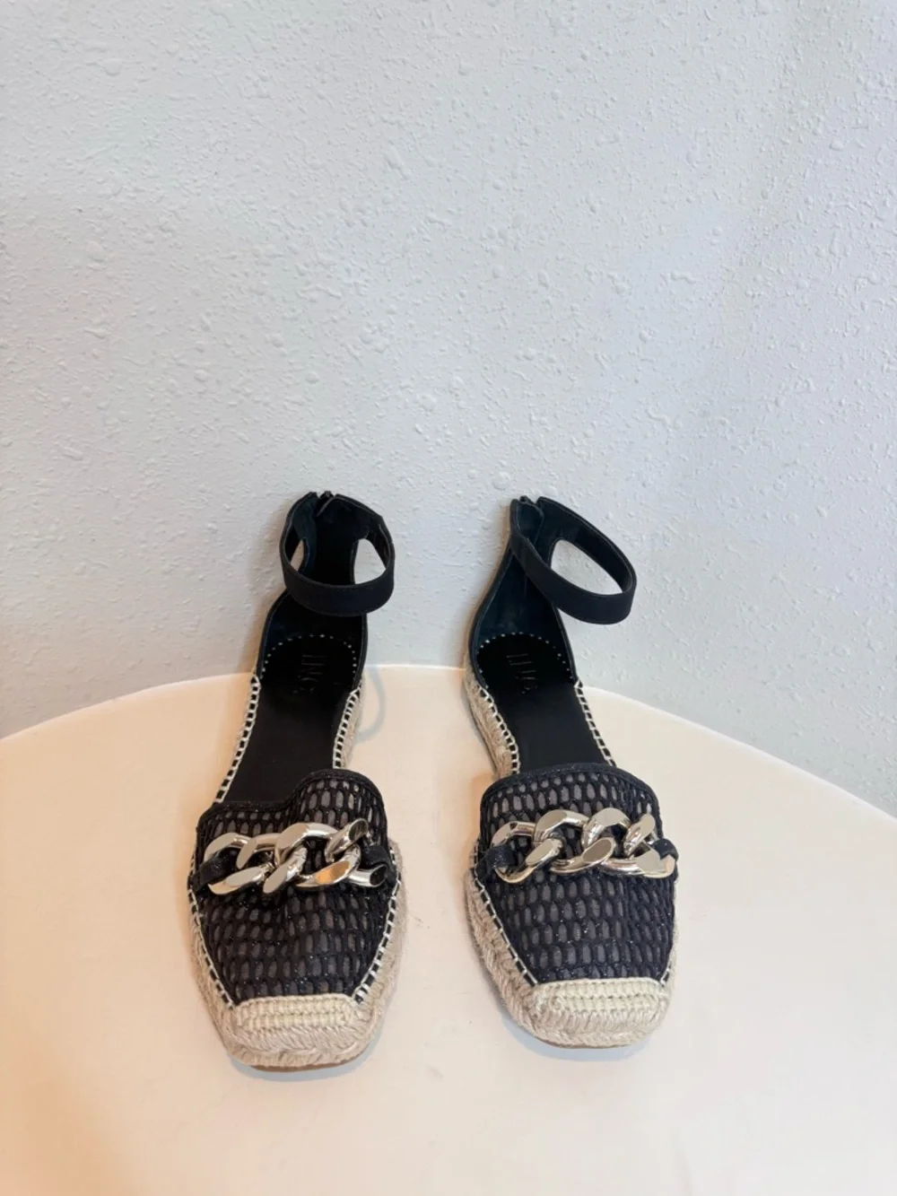 INC International Concepts black mesh
